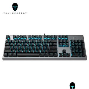 Teclados Thunderobot KG5104 Cherry MX Teclado Mecânico N-Key Rollover 10Modes Ajuste de Efeito de Luz - Versão Clássica Led Dh0HT