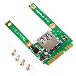 Freeshipping 10st Hot New Mini PCI-E Card Slot Expansion till USB 20 Interface Adapter Riser Card JVHFT