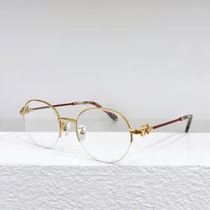 Güneş Gözlüğü Çerçeveleri 50119U Yuvarlak Çevlisiz Gözlükler Kadın Optik Titanyum Gözlük Erkekler Ekstrralight Eyewear