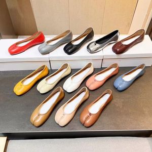 Dress SHoes 디자이너 발레 슈즈 봄 가을 100% 양가죽 슈퍼 소프트 패션 여성 플랫 에그 롤 보트 슈즈 레이디 가죽 게으른 댄스 로퍼 대형 34-42 상자 포함