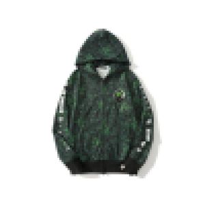 Novità A Bathing A Ape X Razer Shark Felpa con cappuccio full zip Verde neon