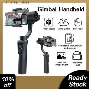 Stabilizatory S5B 3 Oś Gimbal Handheld Stabilizator Kamera komórkowa Uchwyt aparatu akcji anty Shake Smartfon Gimbal dla telefonu Q231116