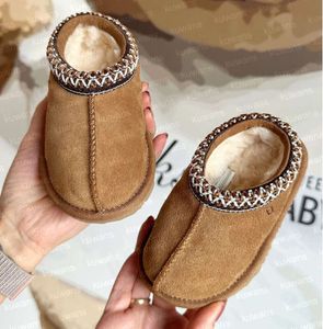 Kids Toddler Tasman II slippers ugglie Tazz Baby Shoes Chestnut Fur Slides Sheepskin Shearling Classic Ultra Mini Boot Winter Mules Slip-on Wool Little Big