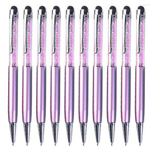1/2/3 Stylus Touch Pens Kugelschreiber Signature Prop Multicolor Writing Tool Company Business Accessoires Lila