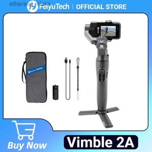 Stabilisatorer Feiyutech Vimble 2A 3 Axis Gimbal Portable Stabilizer för GoPro Hero 8/7/6/5 Action Camera för cykel/hjälm/bilmontering Q231116