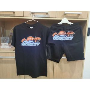 スポーツ限定版トラップスターTシャツショート2023スリーブショーツシュータースーツロンドンストリートファッションコットンコンフォートカップルES