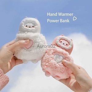 Grzeźby przestrzeni ręka cieplej zima mini słodki grzejnik alpaka ręka ciepła ręka zasilająca zasilanie Bank Dwie w jednym USB przenośna dziewczyna pokrywa ręka ciepłe dziecko w zimie YQ231116