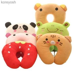 Pillows Soft U-Shaped Plush Sleep Neck Protection Pillow Office Break Nap Cushion Cute Lovely Driving Travel Pillows For Children AdultsL231116