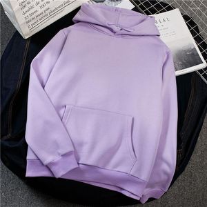 Women's Hoodies Oversized Lavender Sweatshirt Long Sleeve Velvet Ladies Pullovers Women Solid Casual Streetwear Clothes Customized Tops