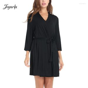 Women's Sleepwear Joyaria Women Bamboo Kimono Robe Short Lightweight Bathrobe With Pockets Nightwear For Bridesmaid Robes Dressing Gowns