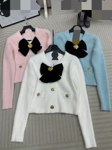 1108 2023, осенний брендовый свитер в одном стиле с длинным рукавом, белый, черный, розовый, с v-образным вырезом, модная женская белая одежда, женская одежда высокого качества