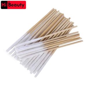 Cotonete de algodão 1 saco 60pcs cotonetes de algodão de bambu com cabeça de algodão longa para sobrancelha lábios eyeline tatuagem permanente maquiagem cosméticosL231116