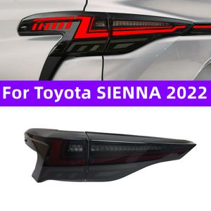 Bilens bakljus för Toyota Taillight Assembly Sienna 20 22 Bakre lampa LED DRL Running Signalbroms Omvänd parkeringsljus