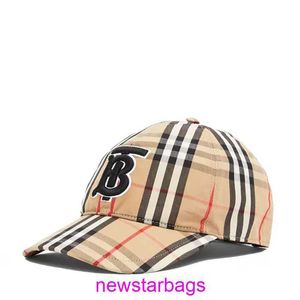 オリジナルエディションデザイナーバーバースハットオンラインストアユニセックスキャメル格子縞のクラシック野球帽