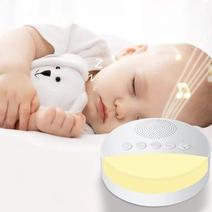 Máquina elétrica de ruído branco para bebês, animais rc, crianças, sono, reprodutor de som, luz noturna, temporizador, usb, recarregável, desligamento cronometrado 231116