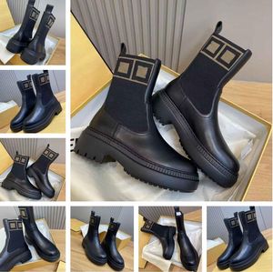 Elegante Domino-Stiefeletten für den Winter, schwarzes Kalbsleder, runde Zehen, Gummisohle, Biker-Stiefel, Top-Qualität, Partykleid, Damenstiefeletten, Gehkomfort, Schuhe