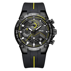 Armbandsur Affut Sport Watch Men with Silicone Band Chronograph Function 231115
