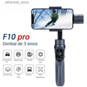 Estabilizadores de 3 eixos Gimbal Estabilizador para telefones inteligentes APP suportado Face Tracking Wheel Zooming Auto Shot Panoramic Photos Q231116