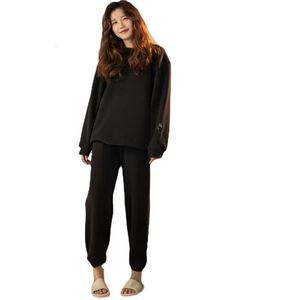 Damen-Nachtwäsche, Winter, verdickte Wärme, Isolierung, österreichisches Fleece, warme Pyjamas für Damen, lässig, Bärenstickerei, modisch, Heimkleidung, Anzug mit S 231116