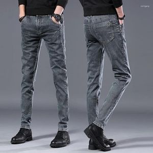 Herren-Jeans, Größe 27–36, für Herren, Frühling, Sommer, Herbst, modisch, lässig, klassisch, schmale Passform, schmal, gerade, Stretch, lange Denim-Hosen