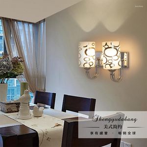 Wall Lamp Modern Simple Single And Double Head Bedroom Bedside Staircase Balcony Creative Indoor Lighting