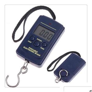 Bilancia domestica 40Kg 10G Bilancia digitale Display LCD Appeso Lage Pesca Peso Drop Consegna Giardino domestico Articoli vari per la casa Dhcrp