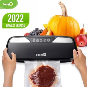 Andra köksverktyg Saengq Electric Vacuum Food Sealer Packaging Machine For Home Kitchen Food Saver Bags Commercial Vacuum Food Sealing 231115