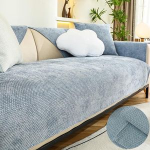 Stol täcker Chenille Soffa Cover Nordic Universal Thandduk Anti-Slip Combination Couch Cushion Slipcover för vardagsrumsskydd