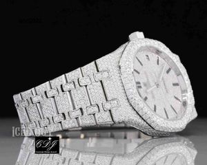 Роскошные часы VVS с муассанитом и бриллиантами на заказ, часы со льдом, роскошные часы с бриллиантами для часов, ювелирные изделия