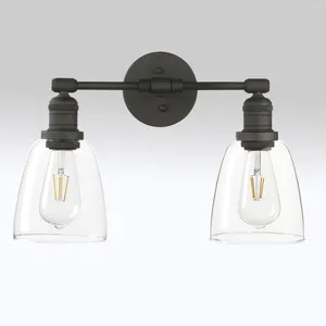 Lampa ścienna Patrzone światła przemysłowe z owalnym szklanym odcieniem 2 retro oprawy oświetleniowe do lustra w próżności sypialni