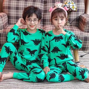 Pijamalar bebek pijamalar kış uzun kollu çocuk giyim pijama gençlik pijamaları pamuk pijamaları çocuk seti 6 8 10 12 14 yaş eski2405