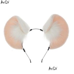 Altri accessori moda Accessori per capelli Ani Party Cute Mouse Peluche Orecchie Fascia Copricapo Cosplay 230628 Drop Delivery Fashion Acce Dh8Lg