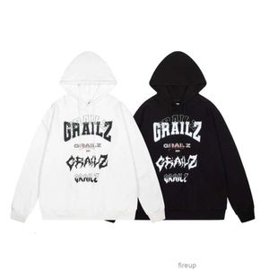 Sweatshirts Erkek Kadın Tasarımcı Hoodies Moda Sokak Giyim Grailz Yeni Grafiti Mektup Baskı Vibe Stil Sonbahar Gevşek Çok Yönlü Yüksek Sokak Moda Erkekleri Kadın