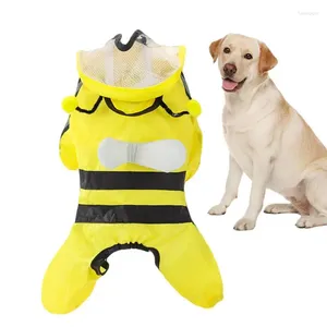 Dog Apparel Pet Raincoat Hooded Jumpsuit Dogs Waterproof Coat Water Resistant Clothes For Cats Jacket Supplies