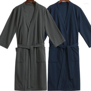 Kadın pijama severler kimono seksi gece banyosu bornoz zarif giyinme, kadınlar için erkekler waffle bornoz nedime elbiseleri düğün gelini