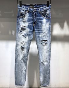 DSQ Coolguy Męskie Jeans Classic Fashion Hip Hop Rock Moto Moto Męs