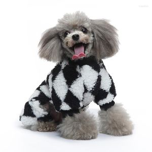 Dog Apparel Four-legged Pet Clothes Autumn And Winter Home Flannel Pajamas One-piece At