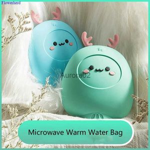 Space Heaters New Deer Hot Water Bottle Injecting Water Heating Hand Warmer Microwave Heating Safety Explosion-proof Silicone Warming Hand Bag YQ231116