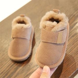 Baby Cotton Buty Winter Cashmere ciepłe buty śnieżne dziecięce chłopcy bawełniane buty dla dzieci uczy się chodzić butami