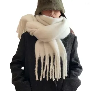 Szaliki przytulne miękkie szalik Zima zagęszczona wiatroodporna opakowanie na szyję dla kobiet termicznych