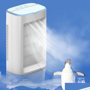 Other Home & Garden Other Home Garden Portable Air Conditioner Mtifunction Mini Fan Usb Electric Cooler Water Spray Mist 3 Gear Speed Dhigf