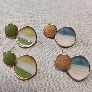 Dangle Earrings French Summer Fresh Shell For Women S925 Silver Needle Personalized Versatile Punk Jewelry Inlaid Gift Wholesale