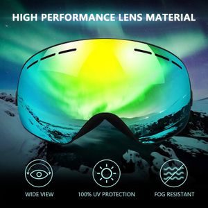 Outdoor Eyewear PHMAX Ski Goggles Double Layers UV400 Anti fog Glasses Skiing Mask Men Women Snow Pro Winter Sports 231115