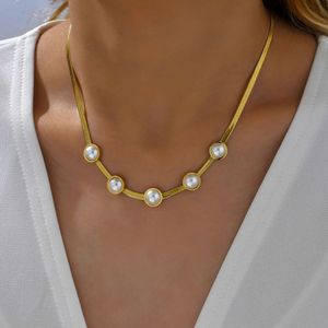 2023 New Niche Design, Simple Pearl Necklace, Women's Light , Titanium Steel, Cold and Indifferent Style, High-end Sense, Collarbone