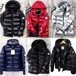 Vereinfachte europäische Winterjacke, neue weiße Entendaunen-Daunenjacke mit Kapuze, verdickte Herren-Designerjacke, Jugend-Trend-Daunenjacke, mittellange Kaltjacke, Winterjacke