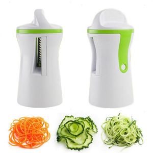 Fruktgrönsaksverktyg Tunga spiralizer Vegetabiliska frukt Spiral Slicer Cutter Morot Gurka Rat sallad Tool Zucchini Noodle Spaghetti Maker 230417