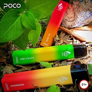 Armazém da UE EUA Pequeno MOQ 15ml Poco 5000 Puffs Cigarro Eletrônico Recarregável Caneta Vape Estilo Pod descartável à prova de poeira com 5% Nice Salts 5K puff vaper