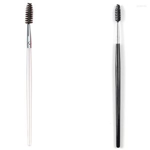 Makeup Brushes 10pcs Round Eyelash Extension Spiral Comb Black/White Eyebrow Brush Can Be Bent Eye Lash