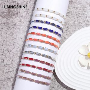 Manschett 12st/set i enkla design Färgglada pärlsarmbandtillbehör för kvinnor flickor vänskap armband armband armband 231116