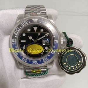 12 Style 904L STAL MENS 40 mm zegarki Mężczyźni 116710 Black Dial Blue Batman Ceramic Bezel 126719 Jubileuszowa bransoletka 126710 NF V5 Cal.2813 Ruch Automatyczny zegarek